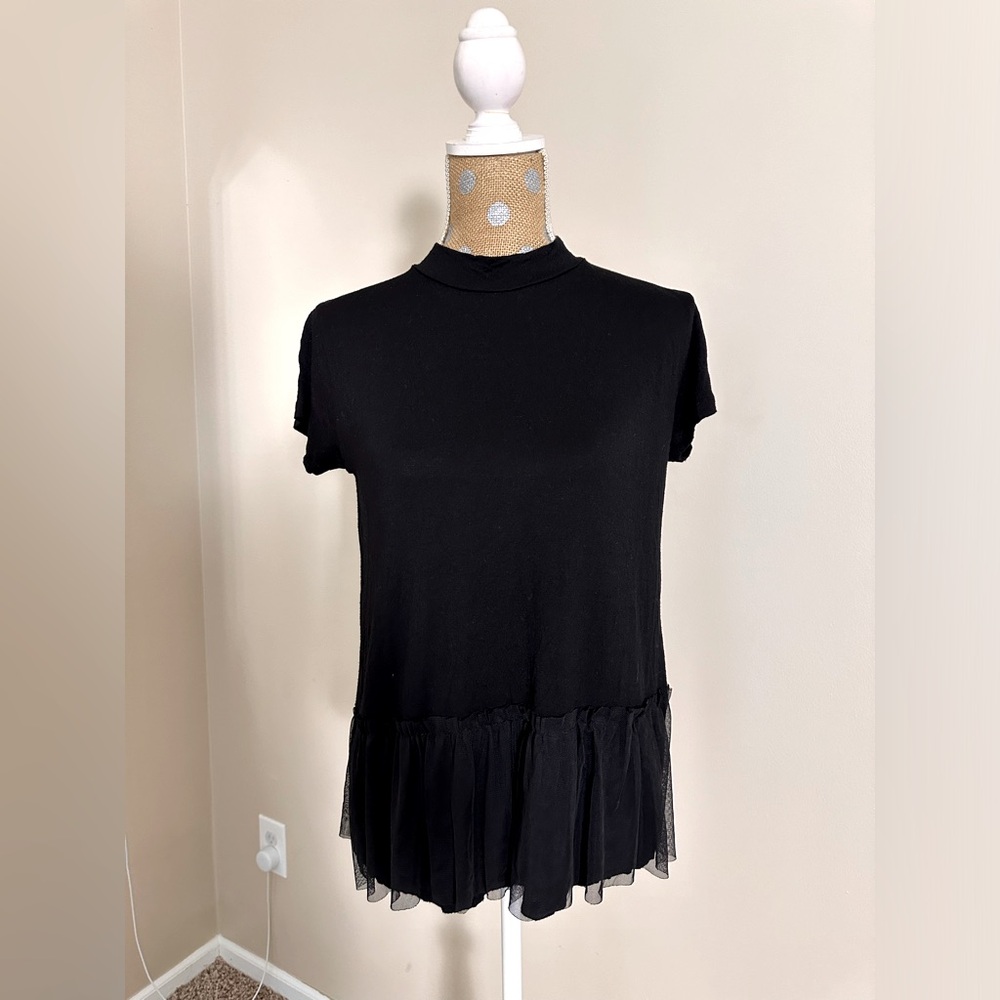 Boohoo Mock Neck Top